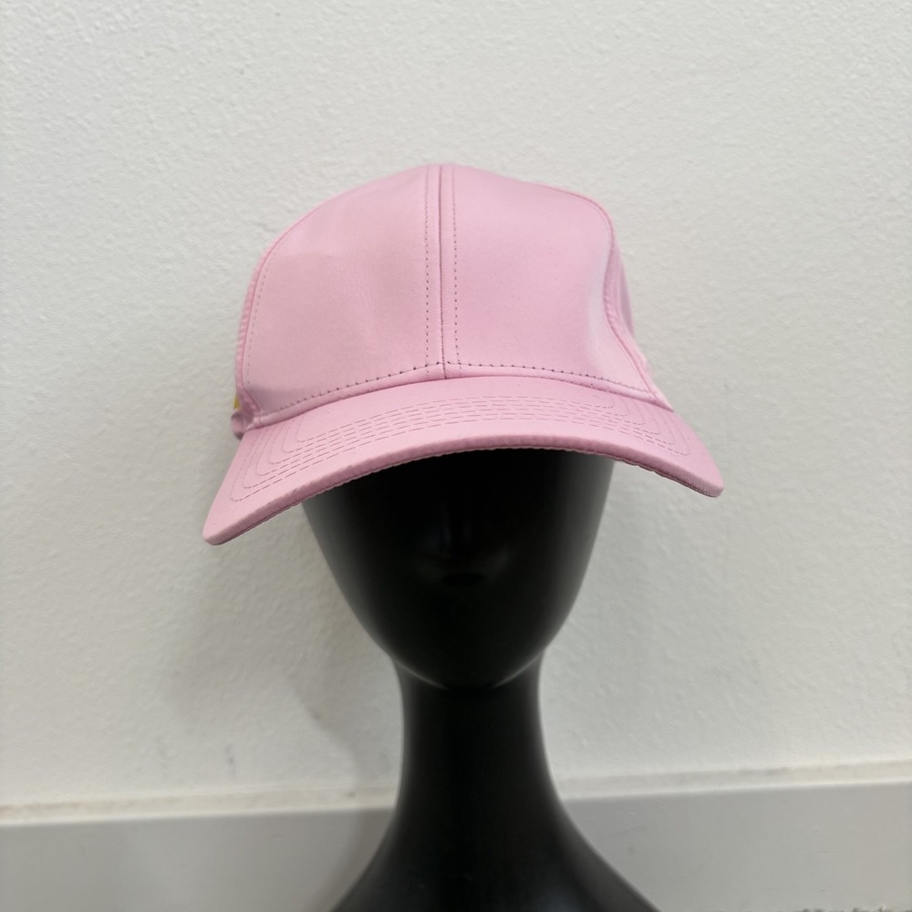 Popflex Go with the Bow High Ponytail Cap Womens S/M Pink Adjustable Stretch